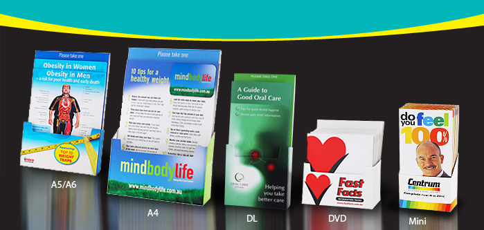 brochure holders Melbourne